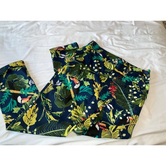 Chico’s Toucan Rain Forest Ankle Pants size 00 - Picture 6 of 8